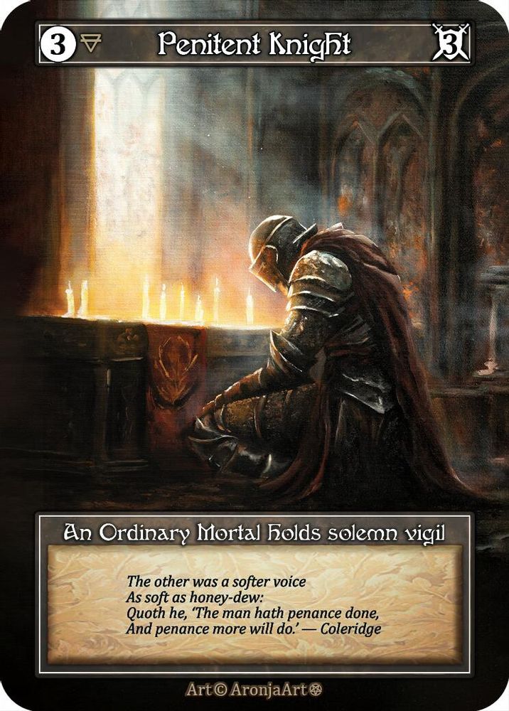 Penitent Knight (Foil), Foil, front