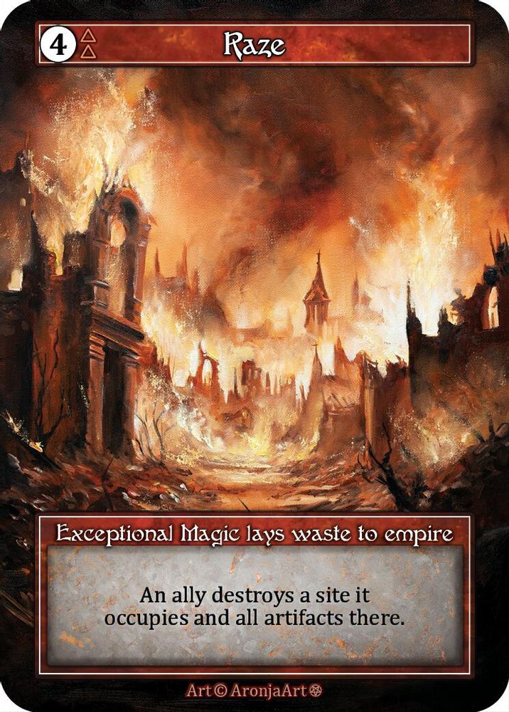 Raze (Foil), Foil, front