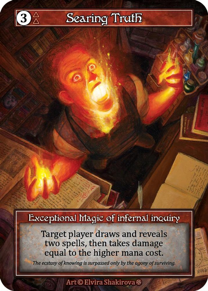 Searing Truth (Foil), Foil, front