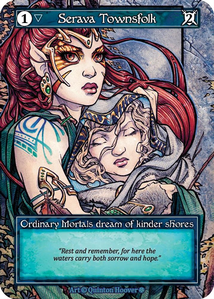 Serava Townsfolk (Foil), Foil, front