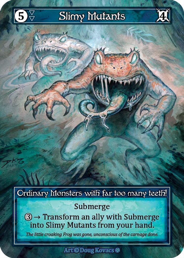 Slimy Mutants (Foil), Foil, front