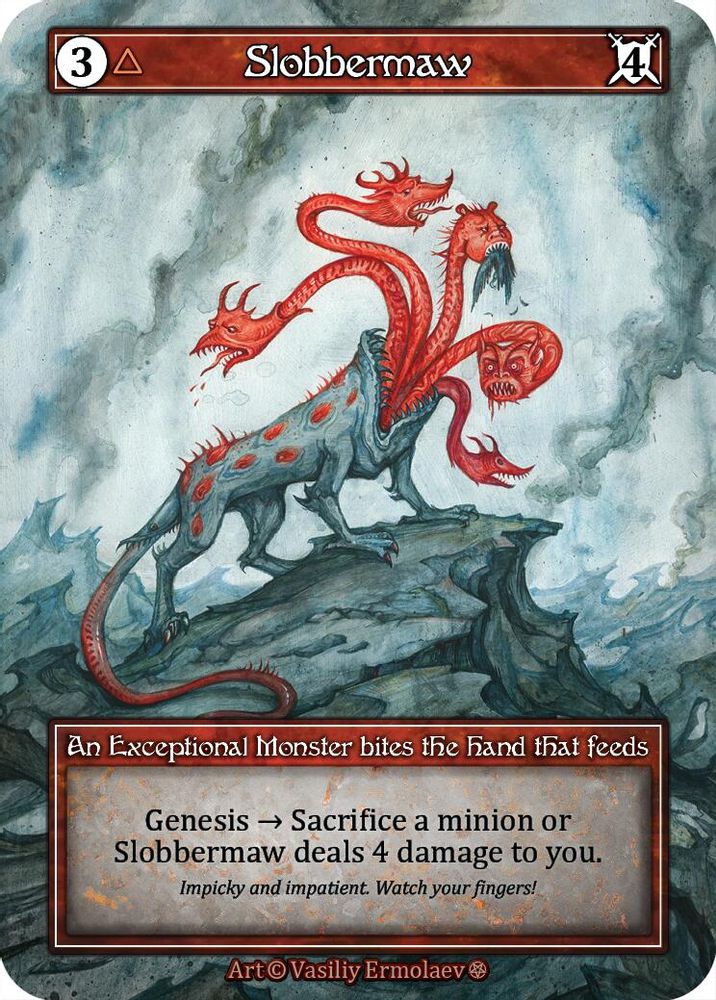 Slobbermaw (Foil), Foil, front