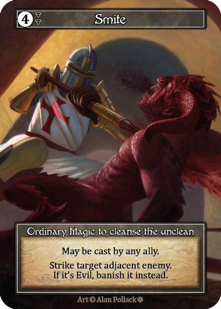 Smite (Foil), Foil, front