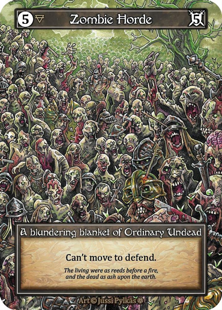 Zombie Horde (Foil), Foil, front