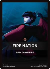 Fire Nation Theme Card, Avatar: The Last Airbender