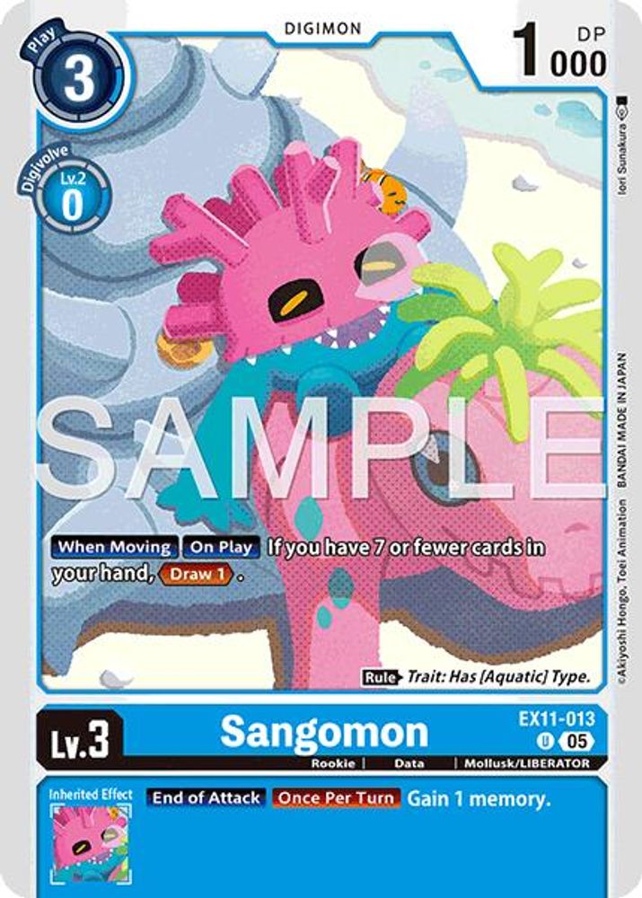 Sangomon, Standard, front