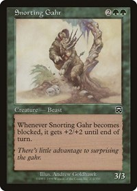 Snorting Gahr, Mercadian Masques