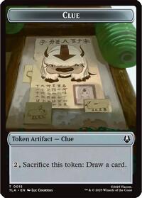 Clue (0015) // Spirit (0003) Double-Sided Token, Avatar: The Last Airbender