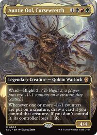 Auntie Ool, Cursewretch (Borderless), Commander: Lorwyn Eclipsed