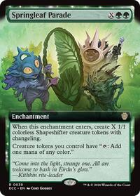 Springleaf Parade (Extended Art), Commander: Lorwyn Eclipsed