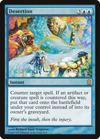 Desertion, Commander's Arsenal
