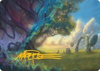 Morningtide's Light Art Card (Gold-Stamped Signature), Art Series: Lorwyn Eclipsed