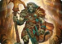 Ajani, Outland Chaperone Art Card, Art Series: Lorwyn Eclipsed