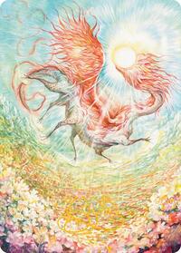 Eirdu, Carrier of Dawn Art Card (Gold-Stamped Signature), Art Series: Lorwyn Eclipsed