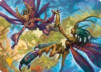 Illusion Spinners Art Card (Gold-Stamped Planeswalker Symbol), Art Series: Lorwyn Eclipsed