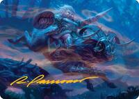 Bristlebane Outrider Art Card (Gold-Stamped Signature), Art Series: Lorwyn Eclipsed