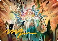 Aurora Awakener Art Card (40/54) (Gold-Stamped Signature), Art Series: Lorwyn Eclipsed