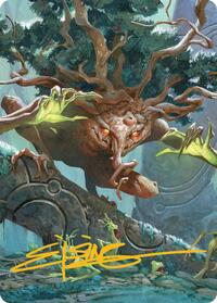 Ferrafor, Young Yew Art Card (Gold-Stamped Signature), Art Series: Lorwyn Eclipsed