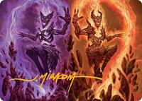 Fire Covenant Art Card (Gold-Stamped Signature), Art Series: Lorwyn Eclipsed