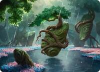 Rain-Slicked Copse Art Card, Art Series: Lorwyn Eclipsed