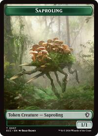 Saproling // Poison Counter Double-Sided Token, Commander: Lorwyn Eclipsed