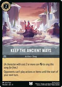 Keep the Ancient Ways