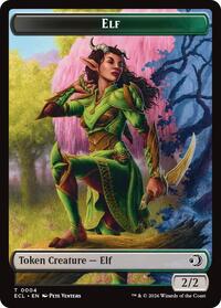 Elf // Kithkin (0007) Double-Sided Token, Lorwyn Eclipsed