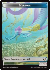 Merfolk // Worm Double-Sided Token, Lorwyn Eclipsed