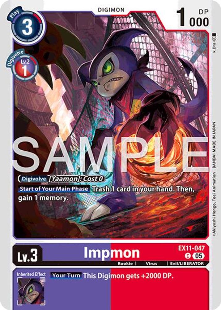 Impmon, Standard, front