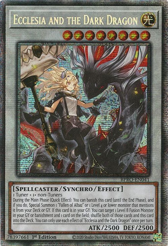Ecclesia and the Dark Dragon (Starlight Rare), 1st-edition, front