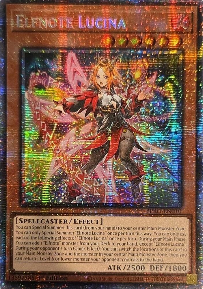Elfnote Lucina (Starlight Rare), 1st-edition, front