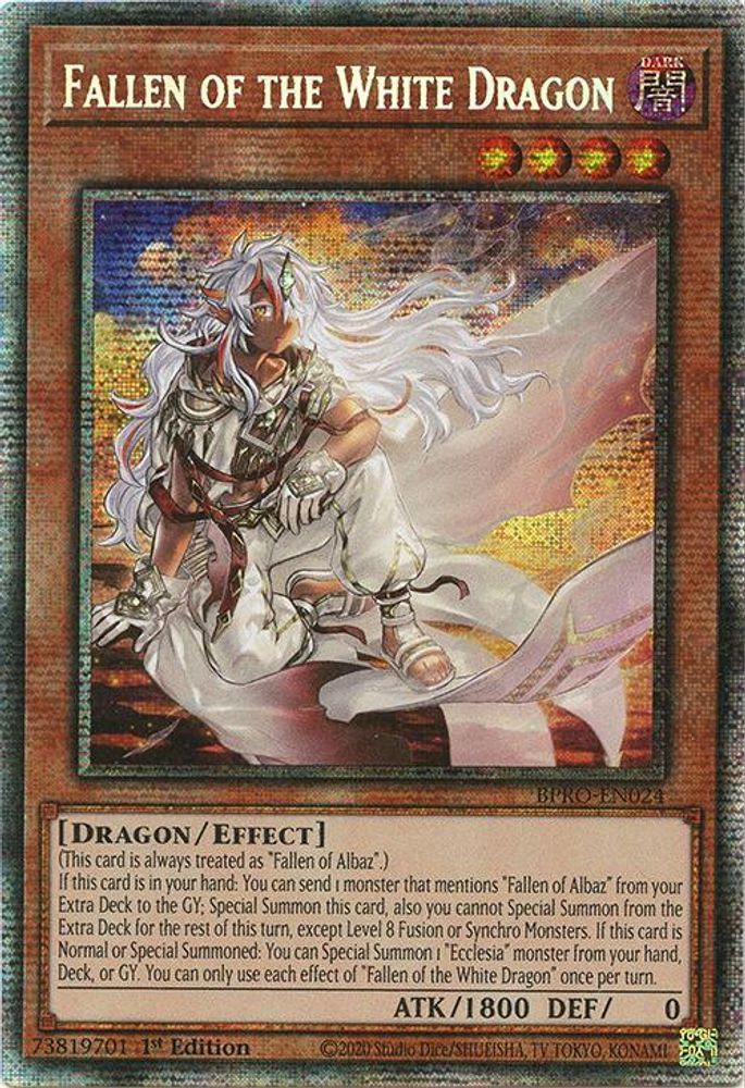 Fallen of the White Dragon (Starlight Rare), 1st-edition, front