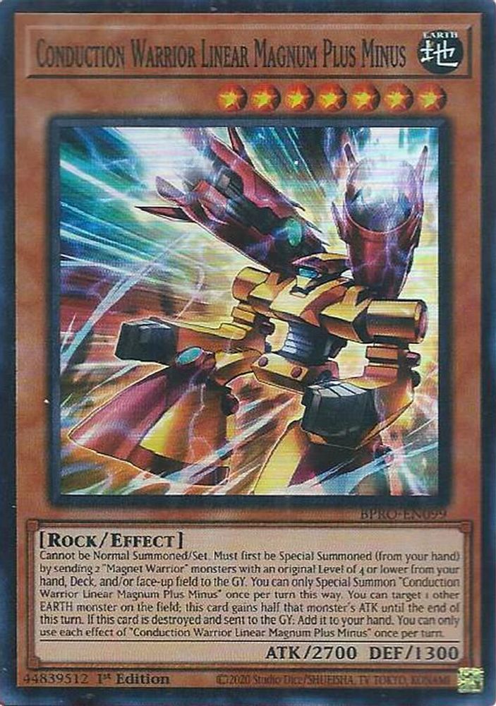Conduction Warrior Linear Magnum Plus Minus, 1st-edition, front