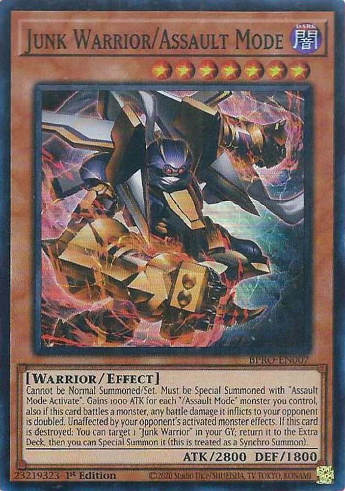Junk Warrior/Assault Mode, 1st-edition, front