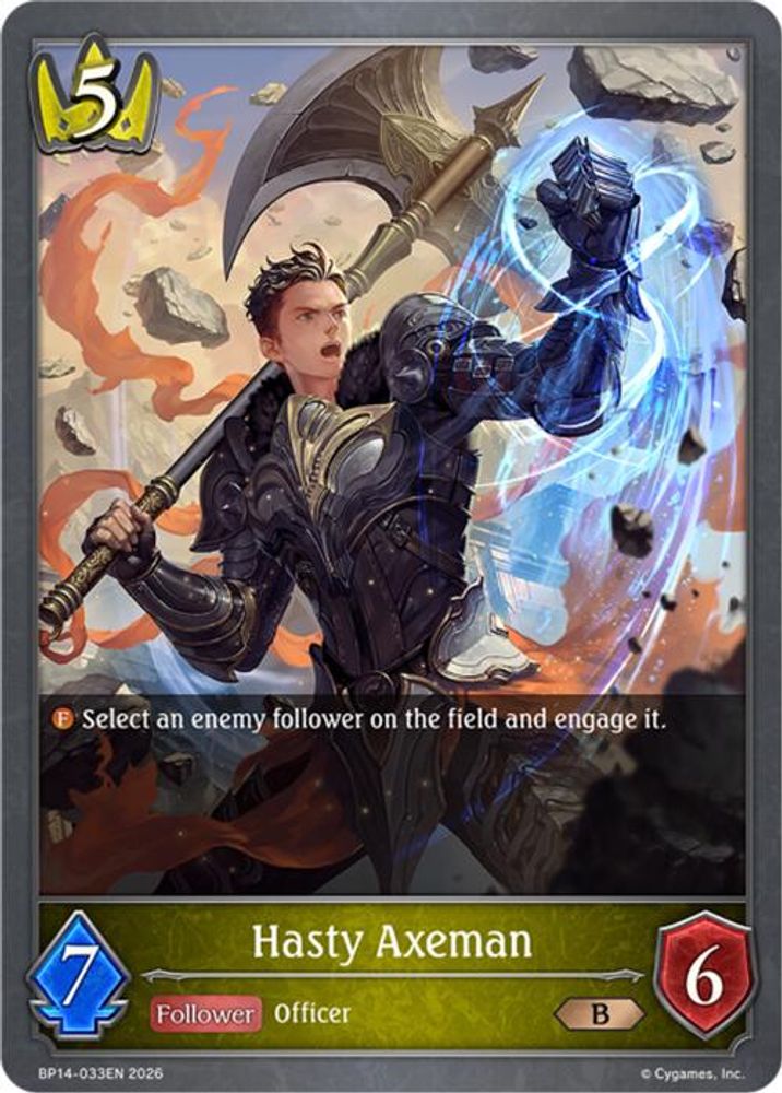 Hasty Axeman, Standard, front