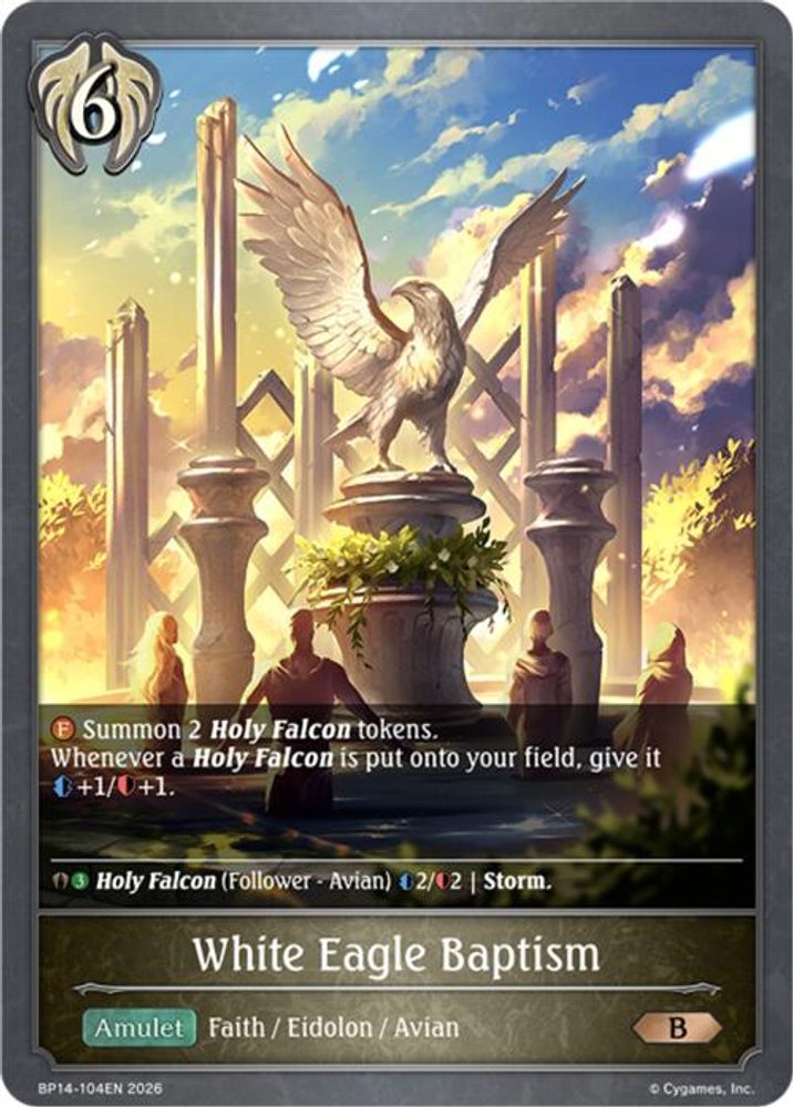 White Eagle Baptism, Standard, front