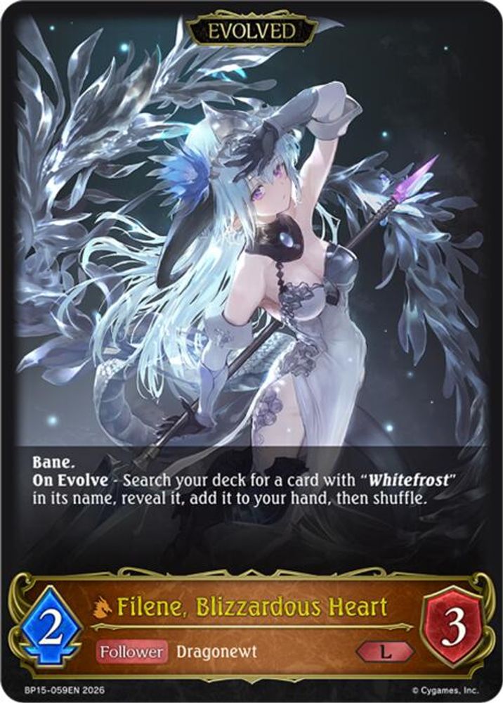 Filene, Blizzardous Heart (Evolved), Standard, front