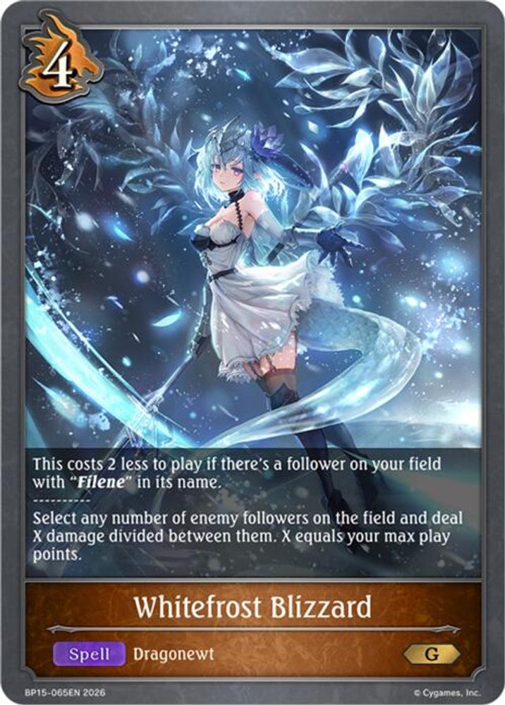 Whitefrost Blizzard, Standard, front