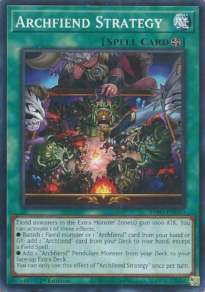 Archfiend Strategy, 1st-edition, front