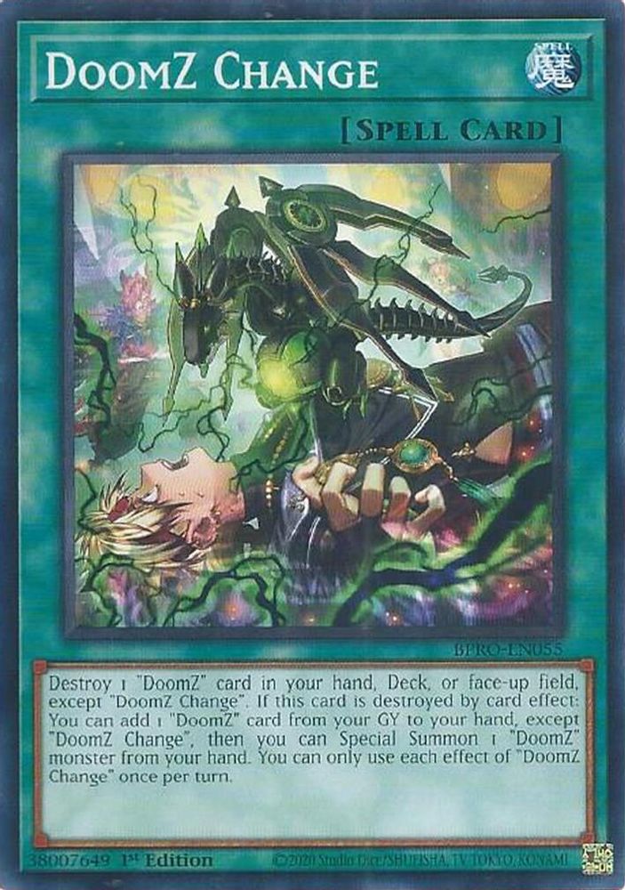 DoomZ Change, 1st-edition, front