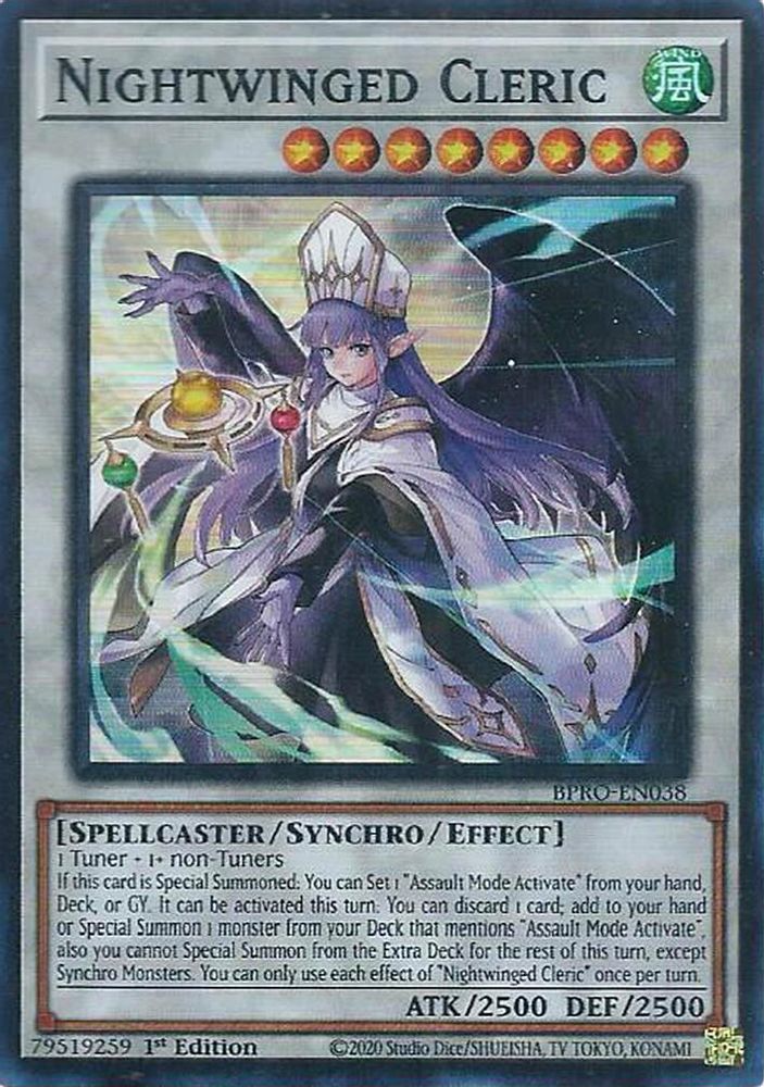 Nightwinged Cleric, 1st-edition, front