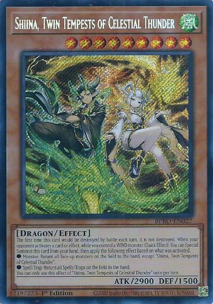 Shiina, Twin Tempests of Celestial Thunder, 1st-edition, front
