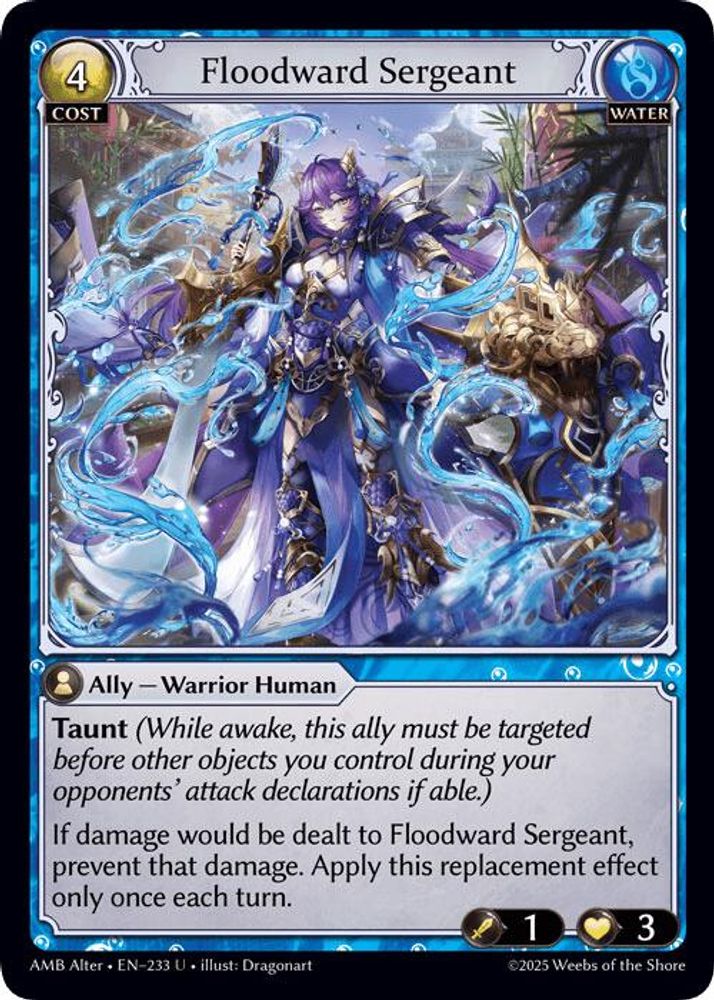 Floodward Sergeant, Standard, front