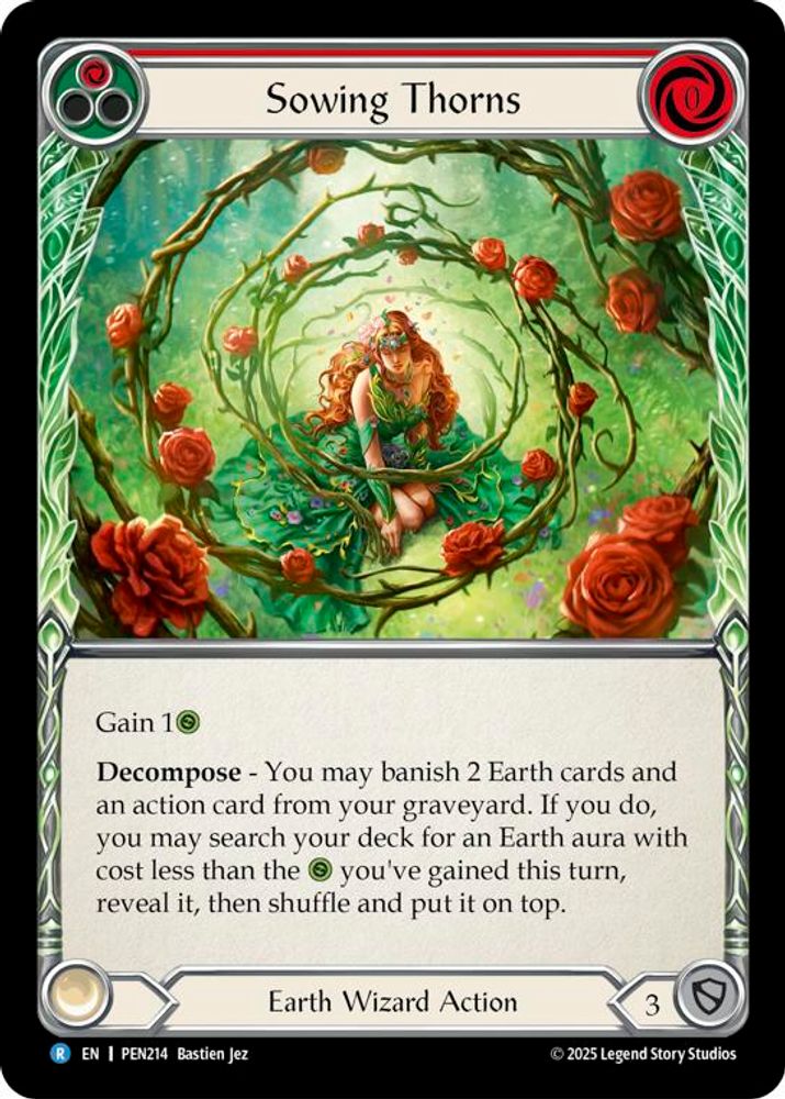 Sowing Thorns (Red), Standard, front