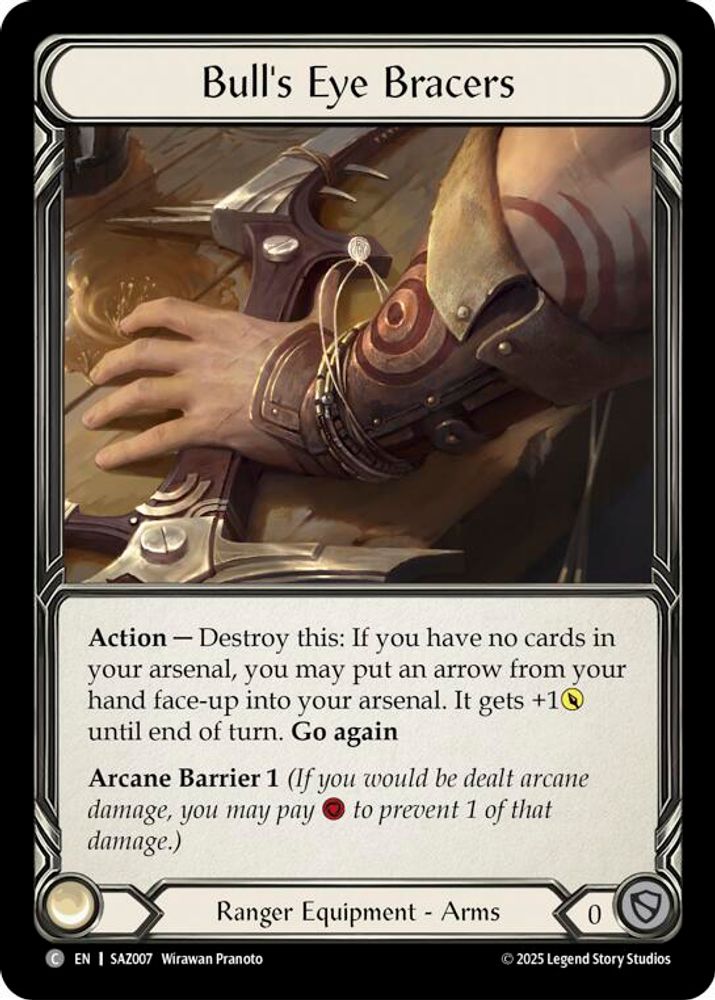 Bull's Eye Bracers, Standard, front