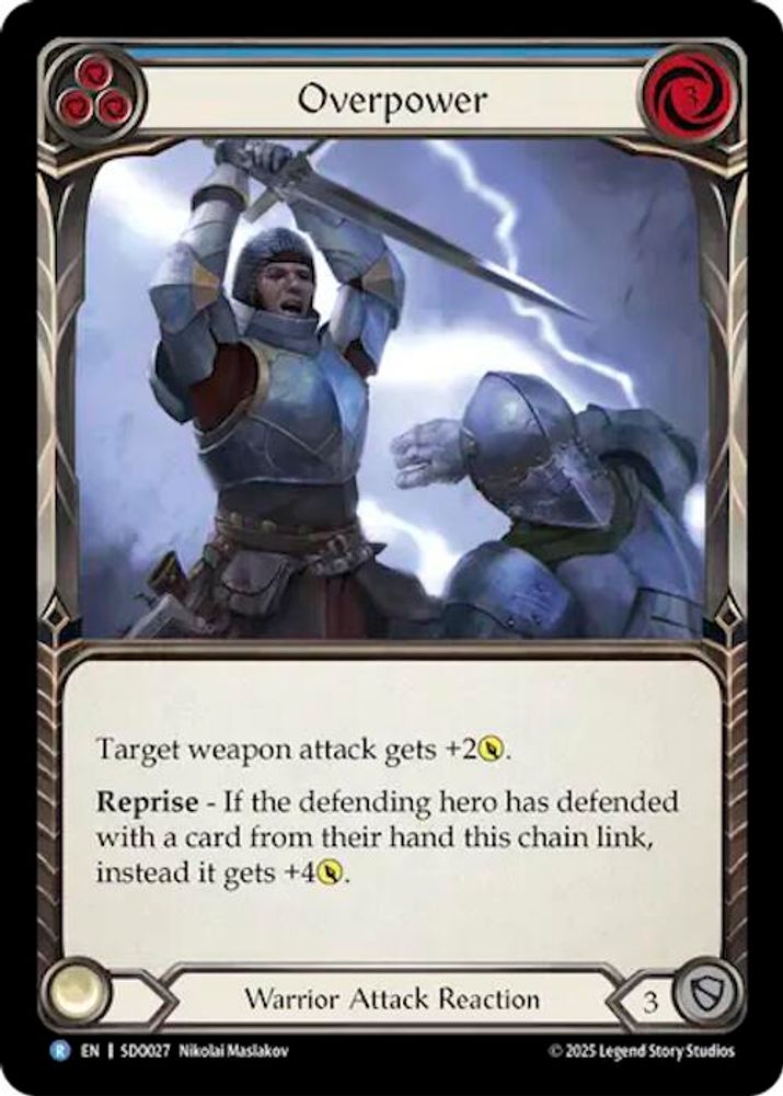 Overpower (Blue), Standard, front