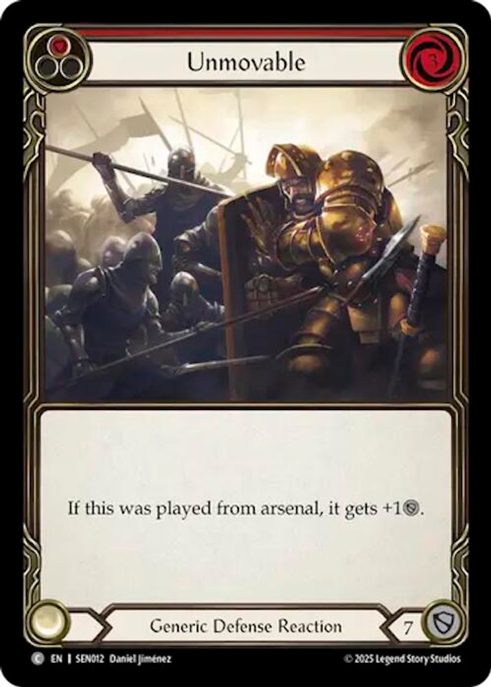 Unmovable (Red), Standard, front
