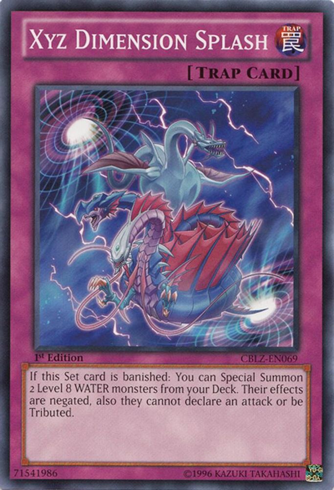 Xyz Dimension Splash, 1st-edition, front