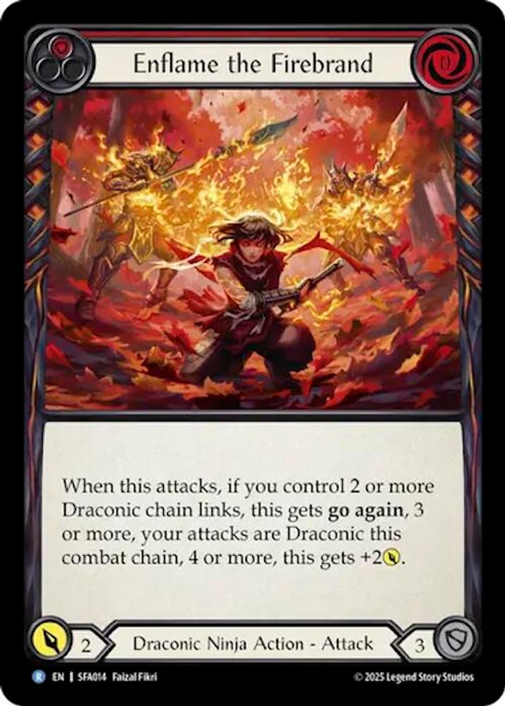 Enflame the Firebrand, Standard, front