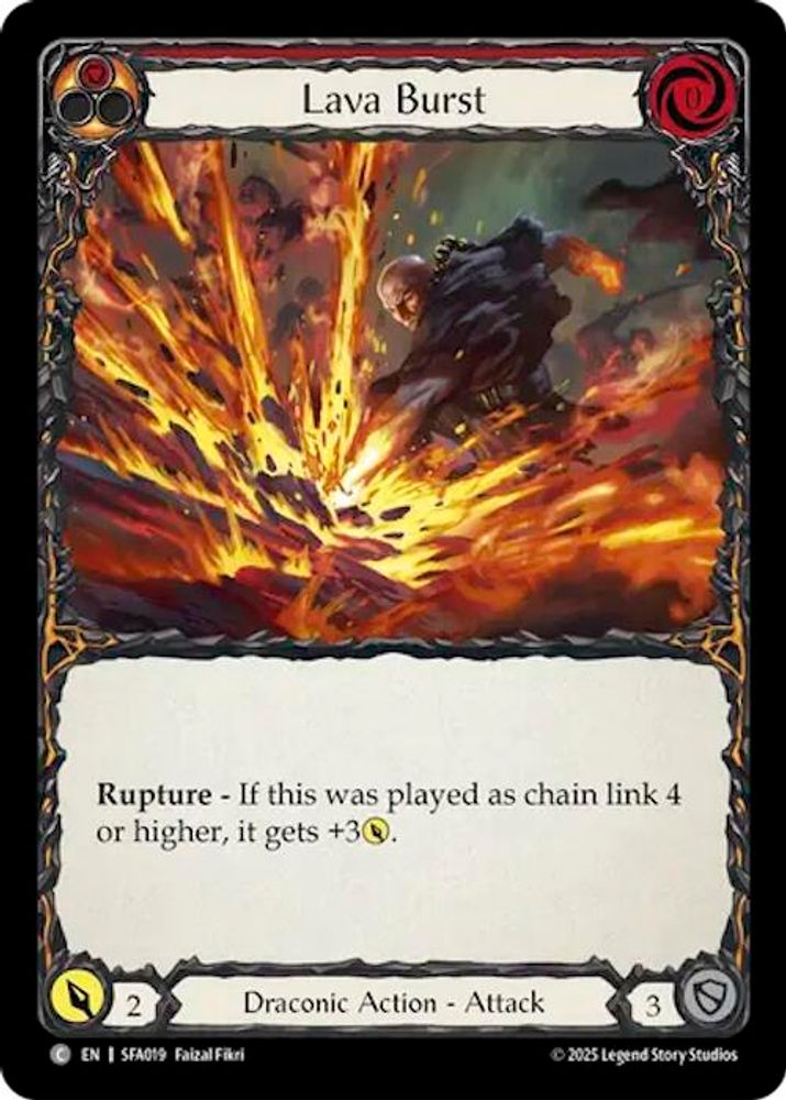 Lava Burst, Standard, front